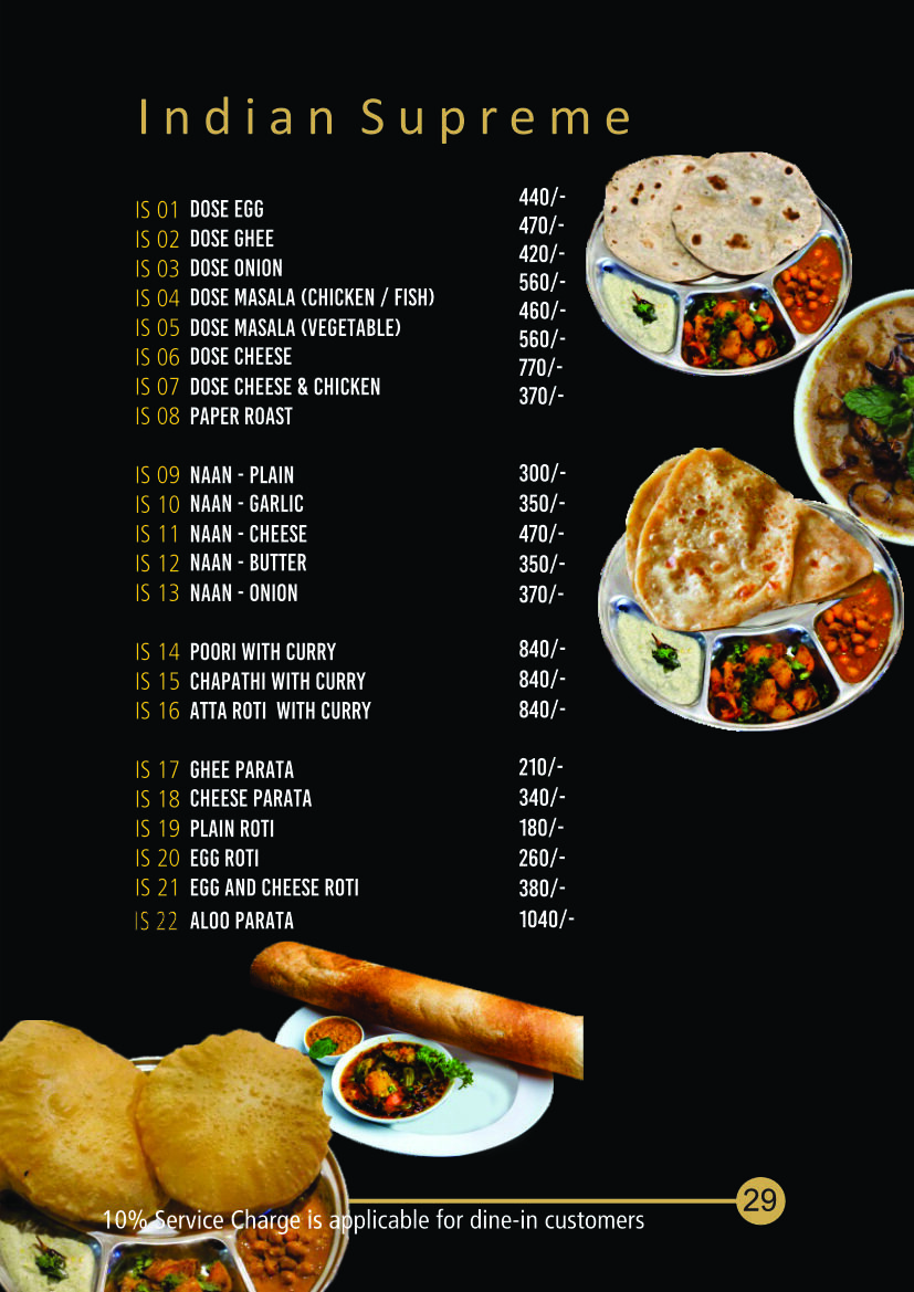 Menu Page 30